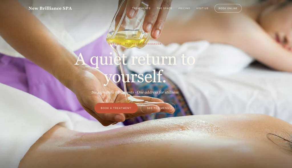 高端精油芳疗 SPA 与全身经络推拿会馆 - 密西沙加 - 火烈鸟科技建站案例